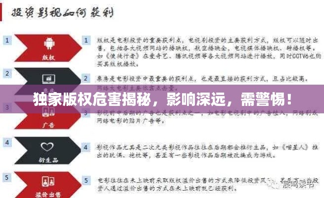 独家版权危害揭秘,影响深远,需警惕!